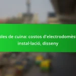 Mobles de cuina: costos d’electrodomèstics, instal·lació, disseny