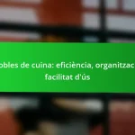 Mobles de cuina: eficiència, organització, facilitat d’ús