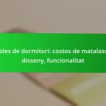 Mobles de dormitori: costos de matalassos, disseny, funcionalitat