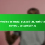Mobles de fusta: durabilitat, estètica natural, sostenibilitat