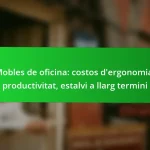 Mobles de oficina: costos d’ergonomia, productivitat, estalvi a llarg termini