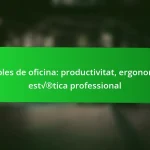 Mobles de oficina: productivitat, ergonomia, estètica professional