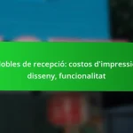 Mobles de recepció: costos d’impressió, disseny, funcionalitat