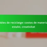 Mobles de reciclatge: costos de materials, estalvi, creativitat