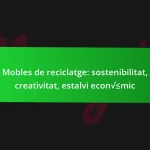 Mobles de reciclatge: sostenibilitat, creativitat, estalvi econòmic