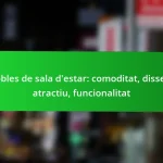 Mobles de sala d’estar: comoditat, disseny atractiu, funcionalitat