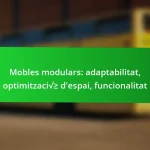 Mobles modulars: adaptabilitat, optimització d’espai, funcionalitat