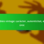 Mobles vintage: caràcter, autenticitat, estil únic